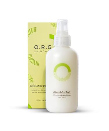 ORG Body Scrub Deep Gel Exfoliator for Glowing and Smooth Skin - Korean Exfoliating Peel Skincare - Natural Cruelty Free Formulation for Sensitive Skin 6oz
