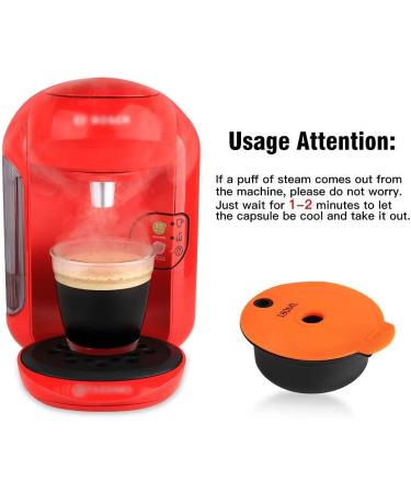 Refillable Coffee Capsules Stainless Steel Coffee Pods Compatible with Tassimo Machines (180ML-Big) - Buy Online on GoSupps.com