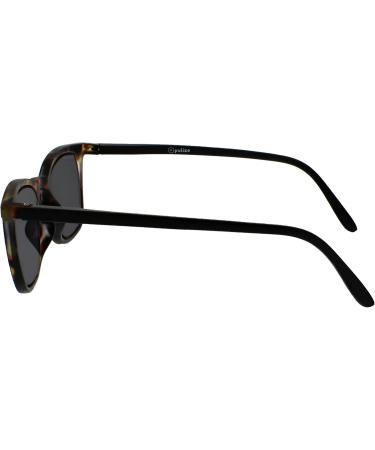 Buy Opulize Bex Sonnen Readers | Large Quadrat Designer Frames | Scratch-Resistant Lens & UV400 Protection | Brown Tortoise & Matte Black - Buy Online on GoSupps.com