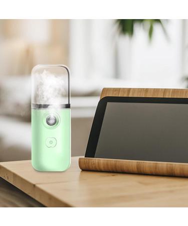 Portable Facial Mister - Handy Facial Atomizer Hydrating Device Nano Face Steamer | Handheld Skin Care Steamer Facial Nano Mister Sprayer USB Rechargeable Face Steamer for Eyelash Face C.green - Buy Online on GoSupps.com