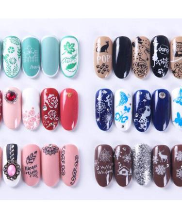 Frcolor 7-Piece Nail Stamp Set - DIY Nail Art with Flower Leaves & Animal Plates for Perfect Nail Decoration - Buy Online on GoSupps.com