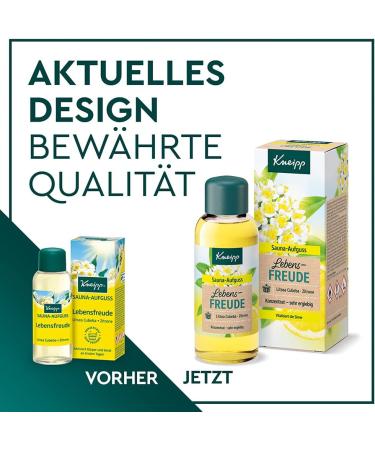Kneipp Sauna Infusion Zest for Life - Natural Essential Oils of Litsea Cubeba & Lemon - Vitalize Body & Mind - 100 ml (1 Pack) | International Shipping - Buy Online on GoSupps.com