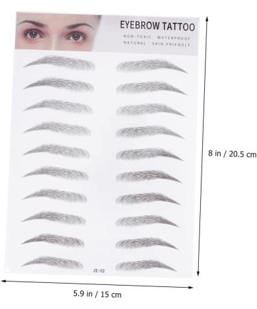 Housoutil 2pcs 3d Eyebrow Stickers Eye Brow Shaping Kit Brow Shaper Makeup Eyebrow Transfer Makeup Tools Hair - Buy Online on GoSupps.com
