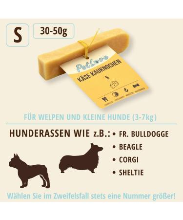Petlove Hard Cheese Chewing Bones for Dogs | 100% Natural Cauca Cheese | Dental Care & Fun | Ideal for On-the-Go | Size S (30-50g) - Buy Online on GoSupps.com