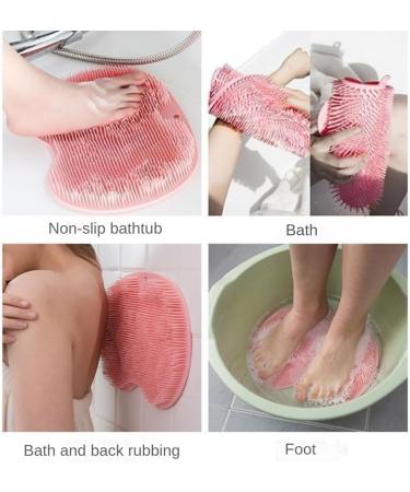 Dcniyt Foot Scrubber for Shower - Non-Slip Massage Mat with Suction Cups | Foot Care & Pain Relief Device Green - Buy Online on GoSupps.com