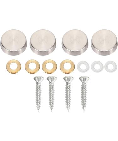 jumbans 16 mm Stainless Steel Mirror Screw Cap (64 Pieces) - Buy Online on GoSupps.com
