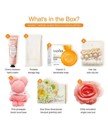 Blossom Delight Spa Gift Set - Luxurious Hand Cream Soap & Accessories | Perfect Thoughtful Gift Box for Indulgence - Buy Online on GoSupps.com