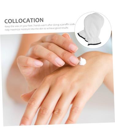 Beavorty 1 Pair Wax Essential Oil Gloves Thickened Gloves Heat Preservation Mitten Treatment Thermal Mitts Hand Spa Gloves Hand Care Treatment White hot Wax Polyester Beam Port Work - Buy Online on GoSupps.com