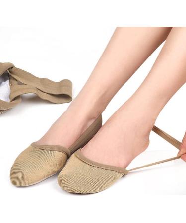 Buy Minkissy Half Palm Toe Sleeve Ballet Shoes | Dance & Pilates Socks for Women & Men | Adjustable Suede Toe Pads for High Heels & Yoga - Buy Online on GoSupps.com