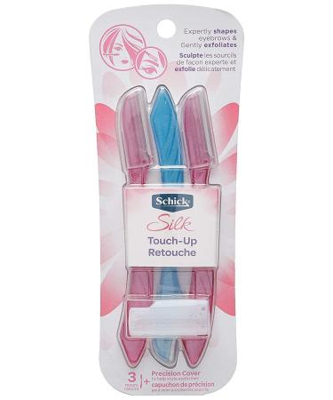 Schick Hydro Silk Touch-Up Tool - 3 Pack Exfoliating Dermaplaning for Smooth Skin - Buy Online on GoSupps.com