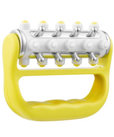 Myorelease Lymphdrainage massager (yellow) ultimate fascia and scar tissue massager personal hand massage scooter for legs from Cozlow Hand Massager