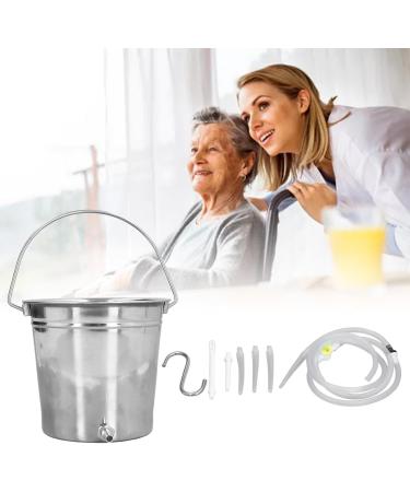 Vomeko 2L Colon Cleaner Set | Silicone Hose Nozzle & Stainless Steel Coffee Maker for Detoxification - Home-Made Enema Kit - Buy Online on GoSupps.com