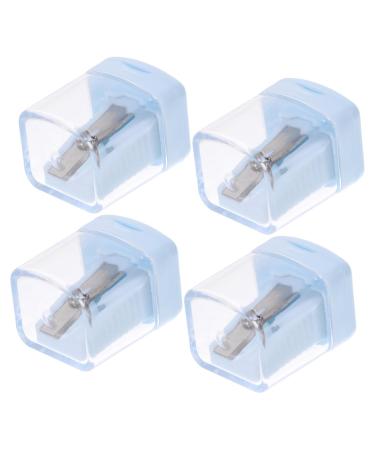 FOMIYES 4pcs Pencil Sharpener Manual Pencil Sharpener Mini Lipsticks Pencil Eyeliner Pocket Pencil Sharpeners Hand Pencil Sharpener Women Pen Sharpener Eyeliner Pencil Sharpener Miss Abs