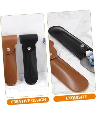 Beavorty 5-St Razor Storage Case | Leather Travel Bag for Shaving - Perfect Razor Cover & Container - Buy Online on GoSupps.com