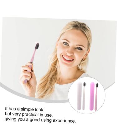 2pcs Soft Travel Toothbrush Set with Toothpaste - Assorted Colors - Eco-Friendly PP Material - Buy Online on GoSupps.com