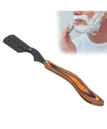 Straight Edge Razor Blade Holder - Premium Wooden Handle Beard Razor for Men | Safe & Sharp Manual Shaving (Blades Not Included) - Buy Online on GoSupps.com