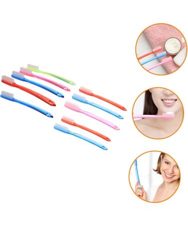 Frcolor 10-Pack Sweet Toothbrushes for Kids & Adults Travel-Friendly Manual Cleaning Brushes & Interdental Stiff Brushes - Buy Online on GoSupps.com