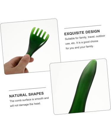 Minkissy 1stk Massage Device - Five Claws Horn Scratching Comb & Acupuncture Pen for Muscle Relief - Antistatic Resin Wax Skin Care Tool (17x5.5cm Green) - Buy Online on GoSupps.com