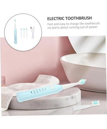 Orfofe Children's Electric Toothbrush Set - USB Rechargeable Automatic Kids Toothbrush with Travel Case - Blue - Buy Online on GoSupps.com