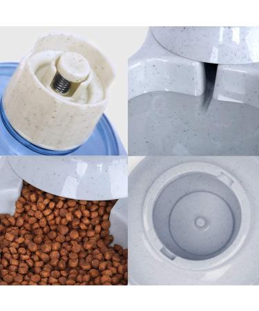 Zcaukya Automatic Cat Feeder & Water Dispenser Set - 1 Gal x 2 Gravity Dog Water Fountain & Pet Food Feeder (Grey) - Buy Online on GoSupps.com