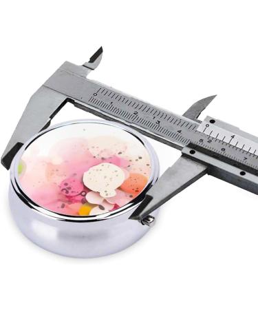 Color Fragment 3-Compartment Round Pill Box Organizer - Portable Travel Solution for Purse & Pocket - Buy Online on GoSupps.com