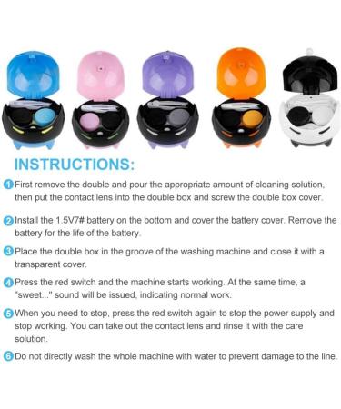 Portable USB Contact Lens Cleaner - Ball Mask Shape Automatic Cleaning for On-the-Go | International Shipping - Buy Online on GoSupps.com