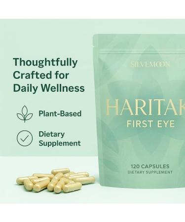 SILVEMOON Haritaki Capsules Organic Terminalia Chebula Fruit Extract Digestive Wellness Support Gentle Cleansing 120 Veggie Capsules - Buy Online on GoSupps.com