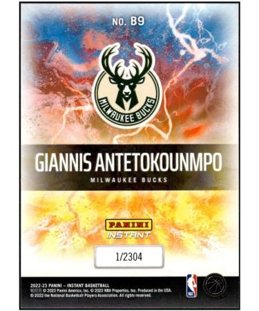 GIANNIS ANTETOKOUNMPO 2022-23 Panini Instant Breakaway #9 Bucks - Limited Edition /2304 - NBA Basketball Card - Buy Online on GoSupps.com