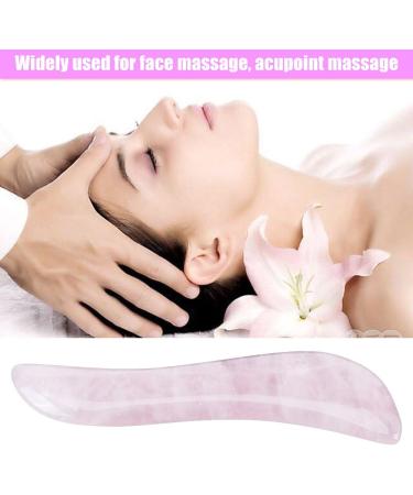 Crystal Massage Magic Wand - Natural Rose Quartz Gua Sha Tool for Smooth Massage | 4.5in | Unisex - Buy Online on GoSupps.com