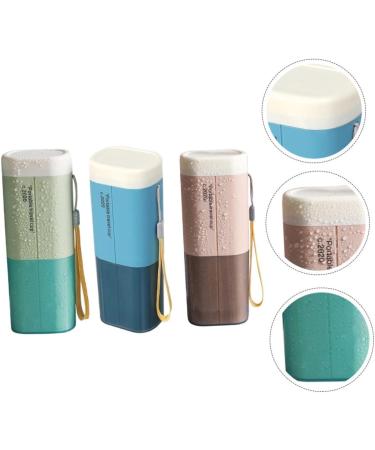 Anneomas 3-Piece Toothbrush Storage Box Set | Portable Travel Toothbrush & Toothpaste Holder | Ideal for Excursions - Buy Online on GoSupps.com