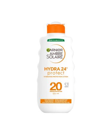 Garnier Ambre Solaire Ultra-Hydrating Shea Butter Sun Protection Cream SPF20 Hydrating Medium Sun Protection Lotion SPF20 200 ml 200 ml (Pack of 1) SPF20 Single