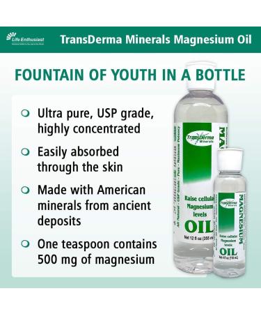 Pure Transdermal Magnesium Oil with Ancient Minerals - Fast Absorbing Liquid Chloride Hexahydrate - Buy Online on GoSupps.com