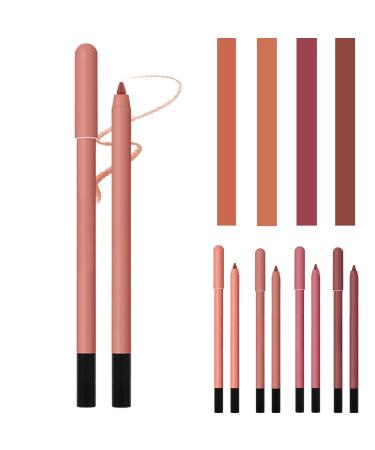 AONAT professional make-up-lip liners soft lipliner waterproof long-lasting lip contour pencil matt finish kiss and color right as well as wiped (apricot) 02