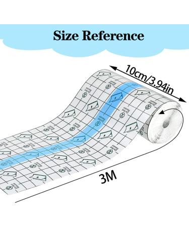 Waterproof Transparent Bandage 10cm x 3m - Anti-Allergic Shower Plaster for Ultimate Protection - Buy Online on GoSupps.com