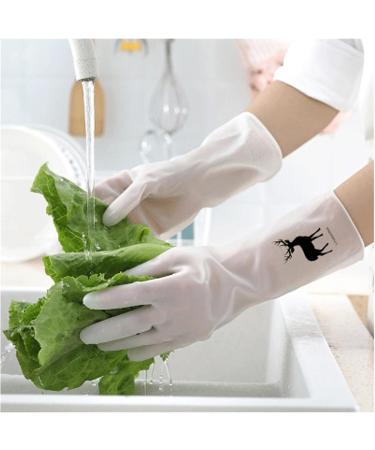 Female Waterproof Rubber Latex Dishwashing Gloves Kitchen Durable Cleaning Housework Chores Dishwashing Tools (Color : Blank Size : Large) - Buy Online on GoSupps.com
