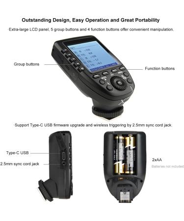 Godox XPro-S TTL 2.4G Wireless Flash Trigger for Sony Cameras - High-Speed Sync, 1/8000s, 11 Functions, 16 Groups, 32 Channels - Buy Online on GoSupps.com