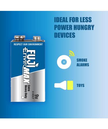 Buy Fuji Batteries 3600BP1 EnviroMax 9-Volt Extra Heavy-Duty Battery - Long-lasting Power for All Devices | International Shipping Available - Buy Online on GoSupps.com