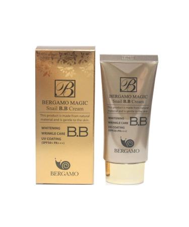 Bergamo  Magic Snail BB Cream 50ml /Intense Care Wrinkle Care Sunblock/Korean Cosmetics - Buy Online on GoSupps.com