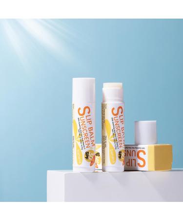 SPF Lip Balm | Bum Sun SPF30 Lip Sunscreen Lip Sunscreen Travel Size Sunscreen for LipsProtects Soothes Moisturizes Lip Care Zurego #1 Banana Flavor - Buy Online on GoSupps.com