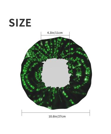 Hacker Age Waterproof Shower Cap - Fits All Head Sizes and Hair Textures for Women - Buy Online on GoSupps.com