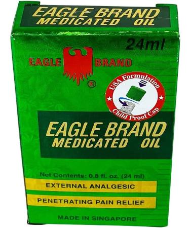 Eagle Brand Medicated Oil 24ML (0.8 OZ) x3pk - External Analgesic for Pain Relief - Buy Online on GoSupps.com