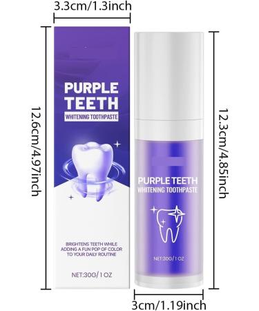 Purple Toothpaste Gradually Brightens Teeth for A Radiant Smile Delivers Lasting Fresh Breath and is Convenient for Daily Morning and Evening Use(2pcs) - Buy Online on GoSupps.com