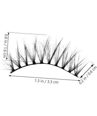 FRCOLOR 5 Pairs False Eyelashes Eyelash Handmade Eyelashes Cosmetic eyelashes artificial eyelashes makeup eyelashes Faux Dramatic Eyelashes long eyelashes glue 3d artificial fiber major - Buy Online on GoSupps.com
