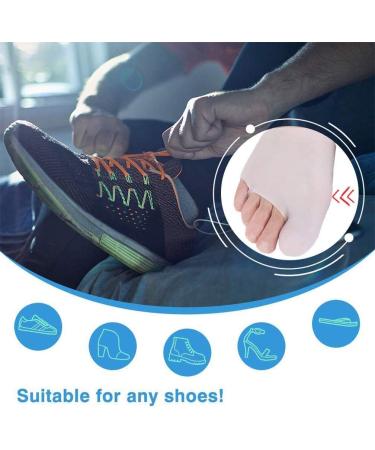 8 Pieces Gel Big Toe Caps & Bunion Cushions - Alleviate Pain Blisters & Calluses - Forefoot Pads for Men & Women - Buy Online on GoSupps.com