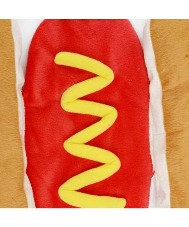 Funny Halloween Costume for Dogs & Cats - Hot Dog Outfit for Golden Retrievers Corgis & Mops | Size S to M | Perfect Christmas Party Costume - Buy Online on GoSupps.com