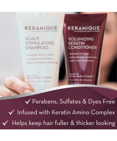 Keranique Color Boost Shampoo & Conditioner Kit - Anti-Hair Loss for Thinning Color Treated Hair - Sulfate & Paraben Free - 4.5 Fl. Oz - Buy Online on GoSupps.com