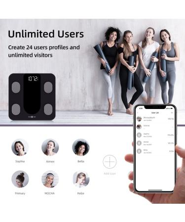 RunSTAR Smart Scale - Digital Bathroom Scale with BMI, Body Fat Analysis & Health Monitor App - 400 lbs Capacity (Black) - Buy Online on GoSupps.com