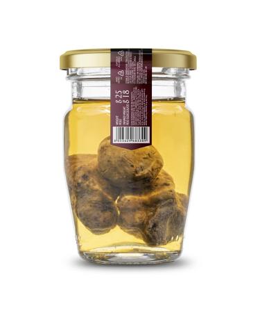 Valnerina Tartufi Whole Precious White Truffle | Extra First Choice Natural Artisanal and Italian Preserved in Your Own Juice | Jar 25 Gr.