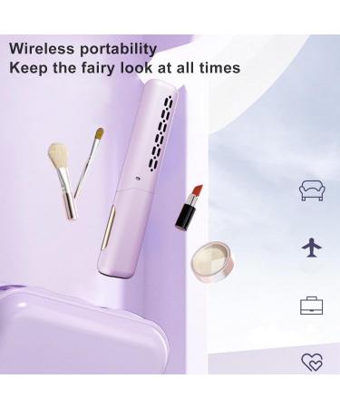 Rechargeable Mini Hair Straightener - Type C 2000mAh 3 Temp Settings | Portable Purple Hair Styling Tool - Buy Online on GoSupps.com