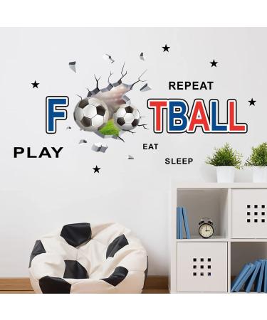 ANHUIB Football Wall Stickers - Boys Bedroom Decor | Soccer Sport Decal for Kids Room | Classroom Wall Decoration and Accessories - Buy Online on GoSupps.com